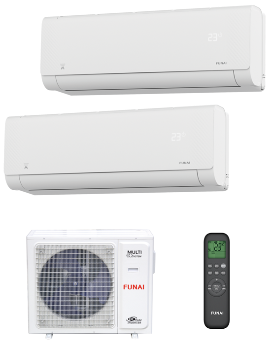 Мульти сплит система Funai RAM-I-SG30HP / RAM-I-SG35HP / RAM-I-2OK55HP Серия  SHOGUN ORIGAMI KODO  Inverter 3633 - фото 17076