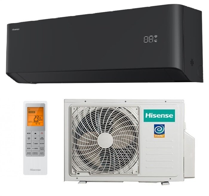 Сплит-система до 30 кв.м.  Hisense  AS-10UW4RLCHB00(B) Серия Vibe Pro Carbon DC Inverter 4002