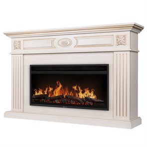 {{photo.Alt || photo.Description || 'Каминокомплект: Очаг Electrolux EFP/P-3620LS, портал Siena 42/40/36, сл. кость с зол. патиной'}}