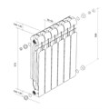 Радиатор Royal Thermo Indigo Super+ 500 - 8 секц. 3372 - фото 14326