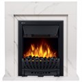 Каминокомплект:Очаг Electrolux EFP/P-1020LS, портал Simple Classic белый мрамор 3692