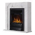 Каминокомплект:Очаг Electrolux EFP/P-1020LS, портал Simple Classic белый мрамор 3692