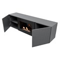 Тумба с биокамином Firelight BFP/P-1400L графит 3734